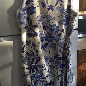 Shelby & Palmer Ivory & Navy floral new dress